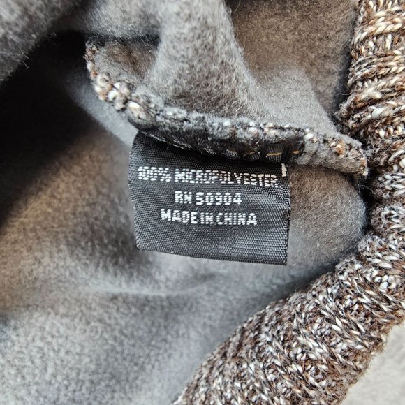 Pronti Collection by Phita Sweater Mens 3XL Brown Striped 1/4 Zip Lined Pullover - Picture 8 of 9